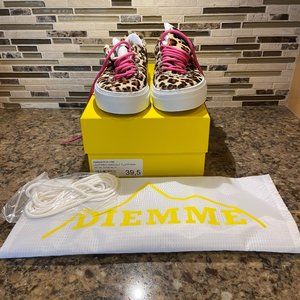 Diemme Marostica Low Leopard Haircalf Size 39.5 (US 9.5) NIB